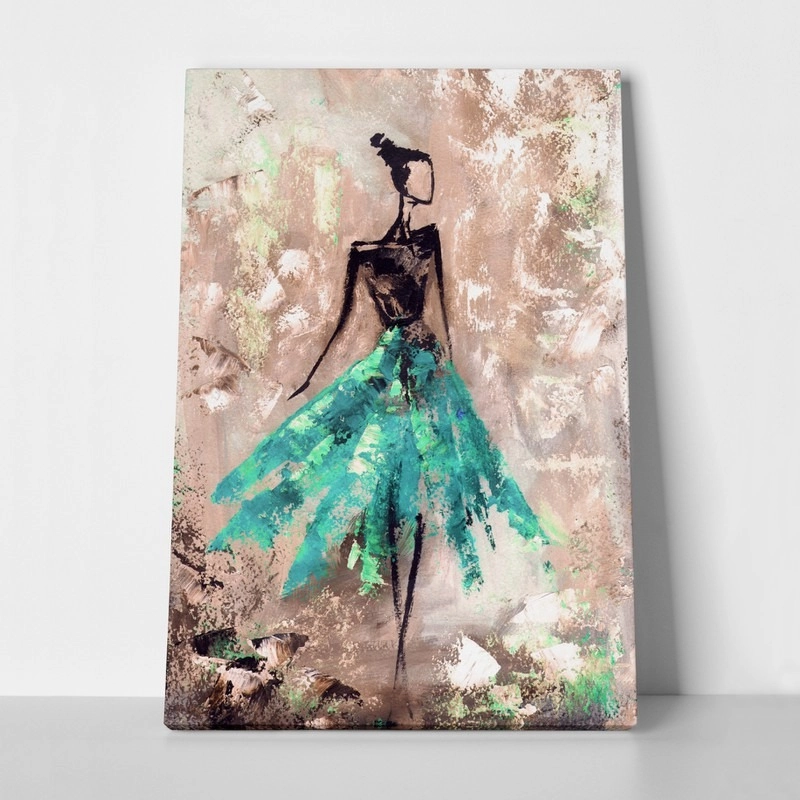 Πινακας σε καμβά BLUE DRESS