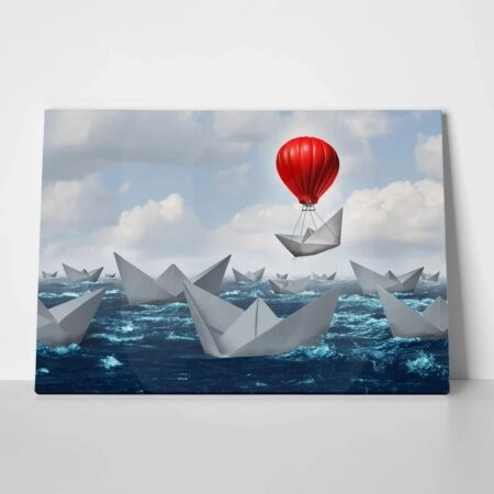 Πινακας σε καμβά BOAT RISING SYMBOLIC - Βαρκες και Καραβια Sticky 1