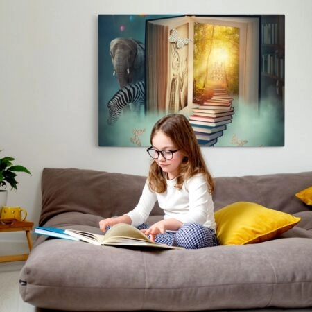 Πινακας σε καμβά BOOK LAND - Παιδικοι και set