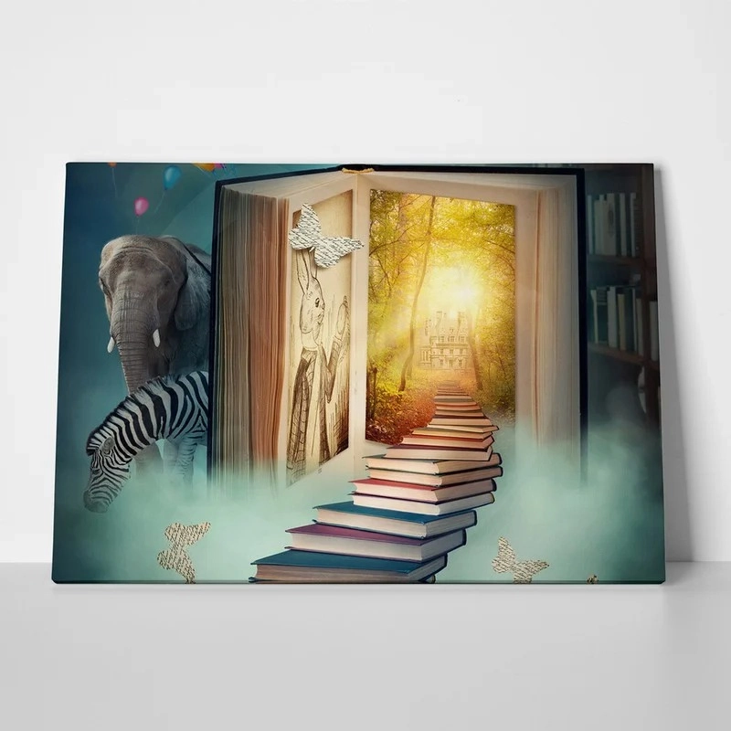 Πινακας σε καμβά BOOK LAND