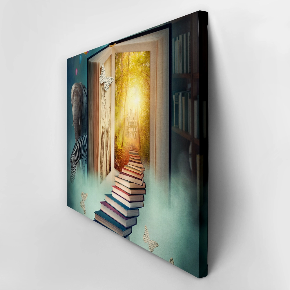 Πινακας σε καμβά BOOK LAND