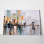 Πινακας σε καμβά BROOKLYN BRIDGE OIL PAINTING 2