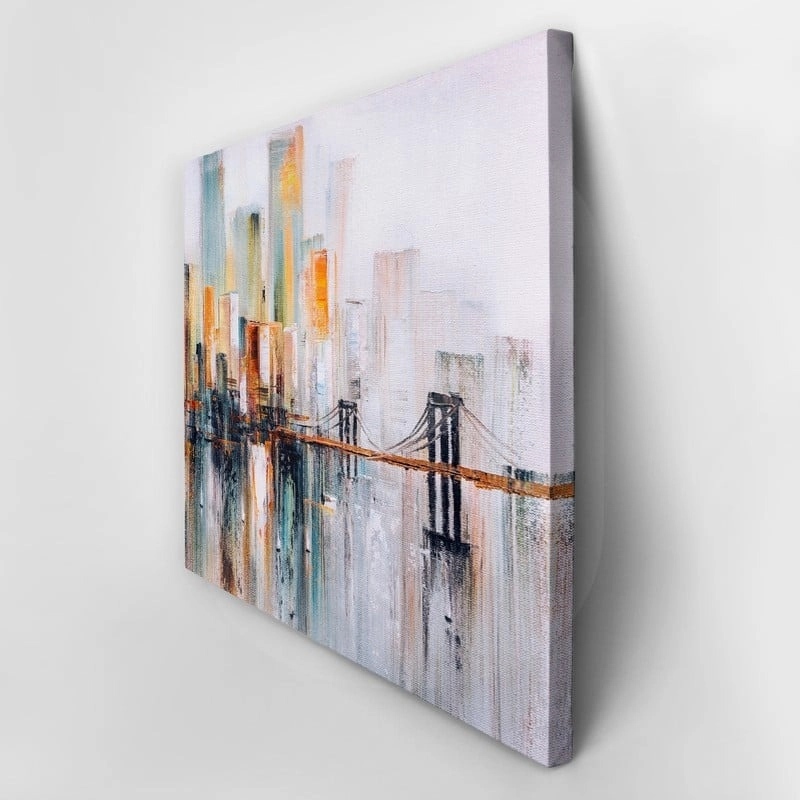 Πινακας σε καμβά BROOKLYN BRIDGE OIL PAINTING 2