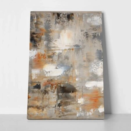 Πινακας σε καμβά BROWN AND GREY - Αφηρημενα και Abstract Sticky 1