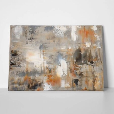 Πινακας σε καμβά BROWN AND GREY - Αφηρημενα και Abstract Sticky 6