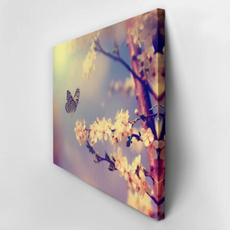 Πινακας σε καμβά BUTTERFLY TREE - Πεταλουδες Sticky 6