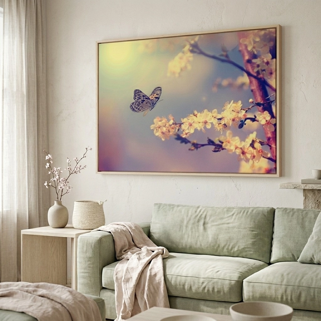 Πινακας σε καμβά BUTTERFLY TREE