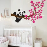 Αυτοκόλλητο τοίχου CHERRY PANDA