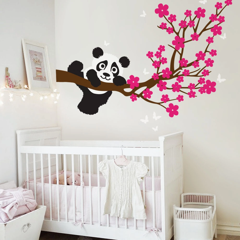 Αυτοκόλλητο τοίχου CHERRY PANDA