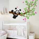 Αυτοκόλλητο τοίχου CHERRY PANDA