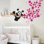 Αυτοκόλλητο τοίχου CHERRY PANDA