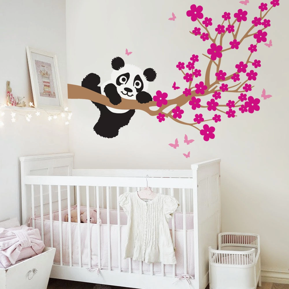 Αυτοκόλλητο τοίχου CHERRY PANDA