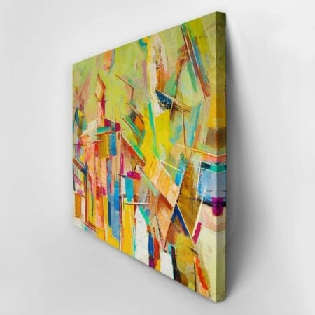 Πινακας σε καμβά COLORFUL OIL PAINTING - Αφηρημενα και Abstract Sticky 2