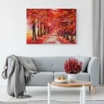 Πινακας σε καμβά COLORFUL AUTUMN TREES