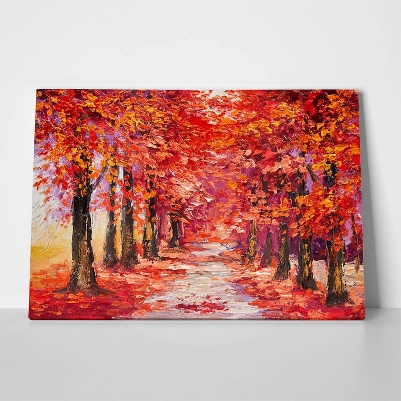 Πινακας σε καμβά COLORFUL AUTUMN TREES