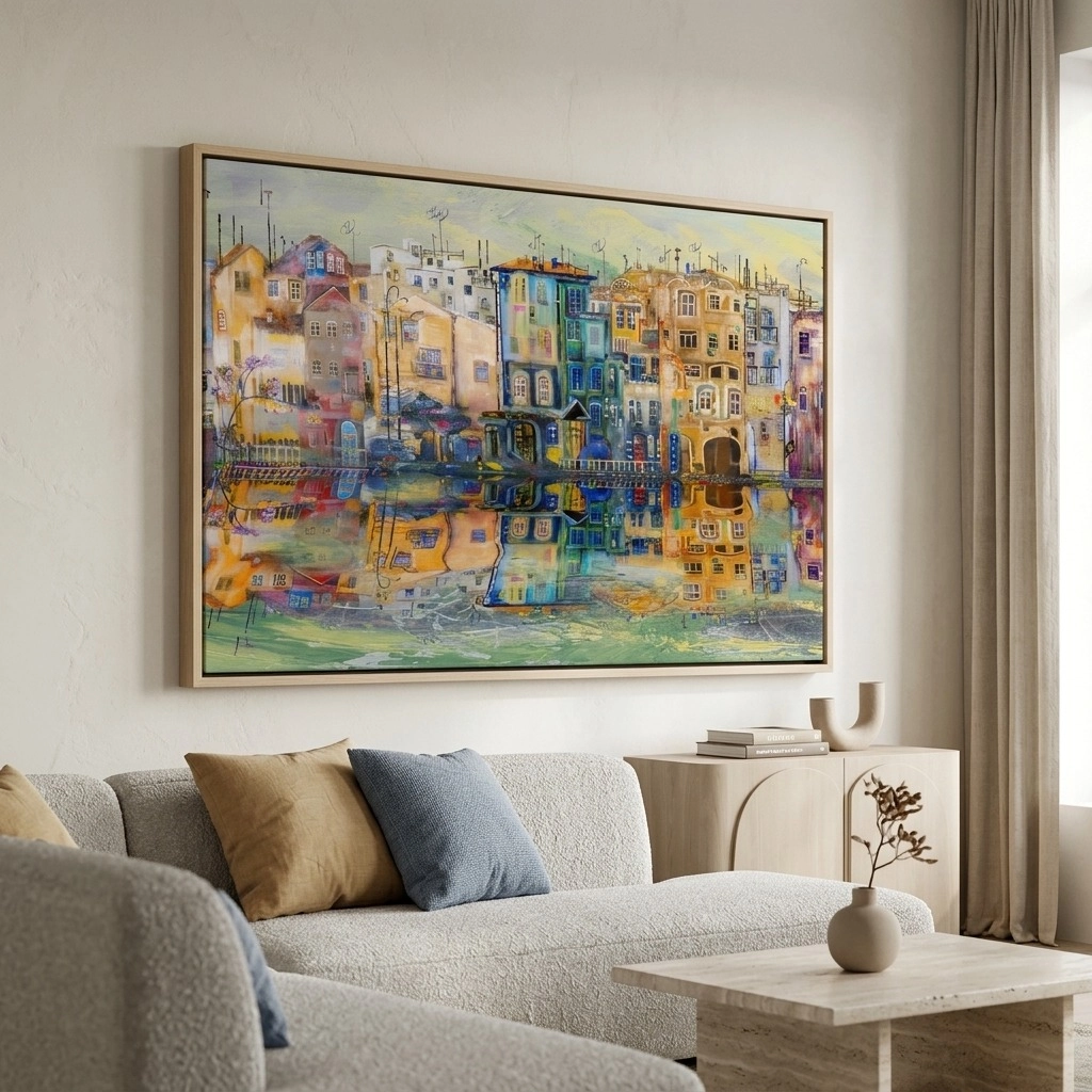 Πινακας σε καμβά COLOUR CITY