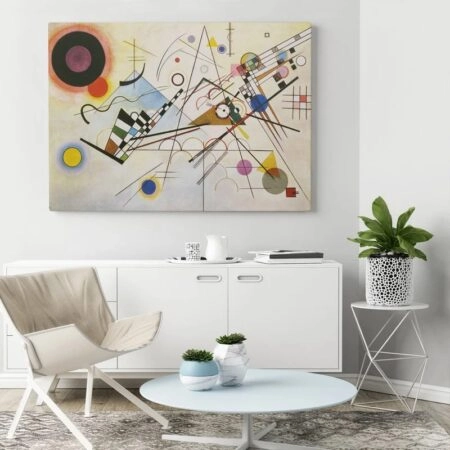 Πινακας σε καμβά KANDINSKY - COMPOSITION No8 - Wassily Kandinsky