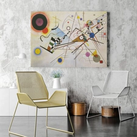 Πινακας σε καμβά KANDINSKY - COMPOSITION No8 - Wassily Kandinsky Sticky 4