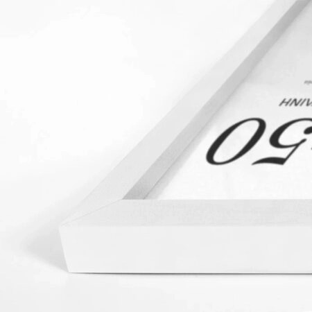 Κορνίζα Λευκή ξύλινη μασιφ 21cm x 30cm - Κορνίζες για Posters Sticky 2