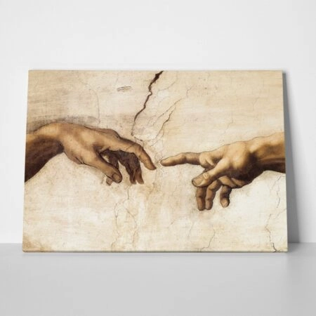 Πινακας σε καμβά MICHELANGELO - CREATION HANDS - Michelangelo Sticky 2
