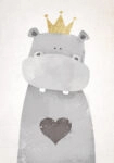 Πινακας σε καμβά CUTE HIPPO