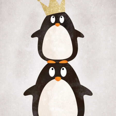 Πινακας σε καμβά CUTE PENGUINS - Παιδικοι και set Sticky 5