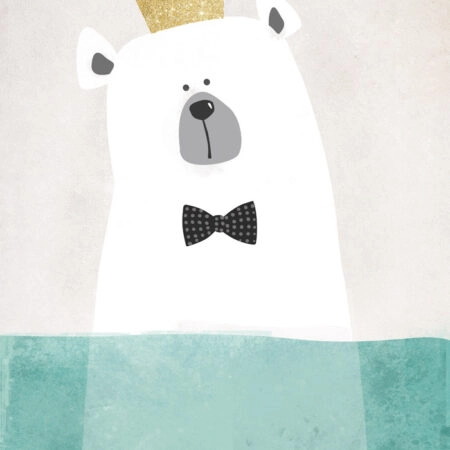 Πινακας σε καμβά CUTE POLAR BEAR 2 - Παιδικοι και set Sticky 5
