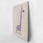 Πινακας σε καμβά PURPLE CUTE GIRAFFE