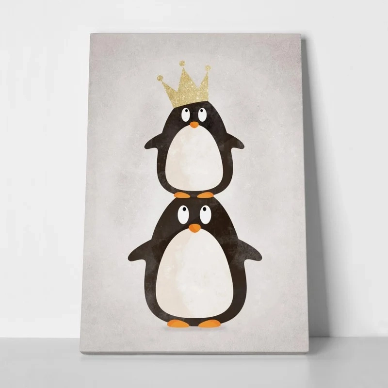 Πινακας σε καμβά CUTE PENGUINS