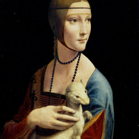 Πινακας σε καμβά DA VINCI - THE LADY WITH AN ERMINE - Leonardo Da Vinci Sticky 5