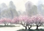 Πινακας σε καμβά DELICATE FLOWERING TREES