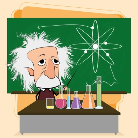 Πίνακας σε καμβά EINSTEIN CARTOON CLASSROOM - Πινακες σε καμβα Sticky 4