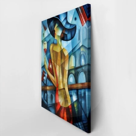 Πινακας σε καμβά ELEGANT WOMAN CUBISM - Μοδα και Διασκεδαση Sticky 3