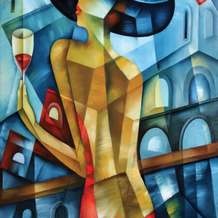 Πινακας σε καμβά ELEGANT WOMAN CUBISM - Μοδα και Διασκεδαση Sticky 5