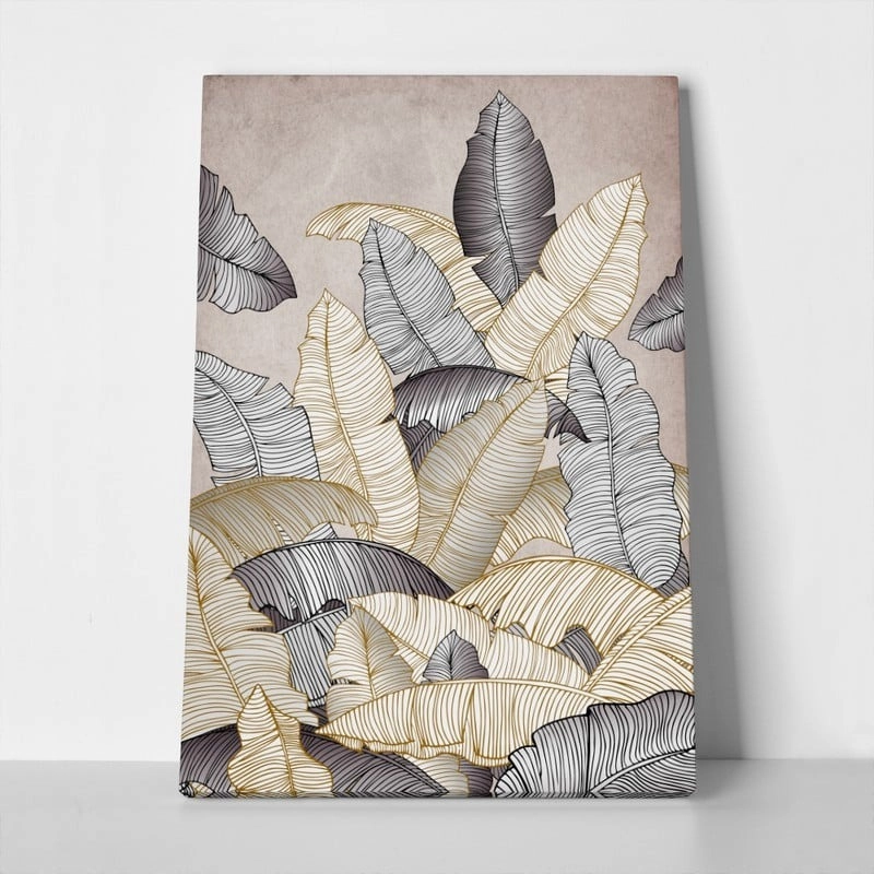 Πινακας σε καμβά EXOTIC BANANA LEAVES