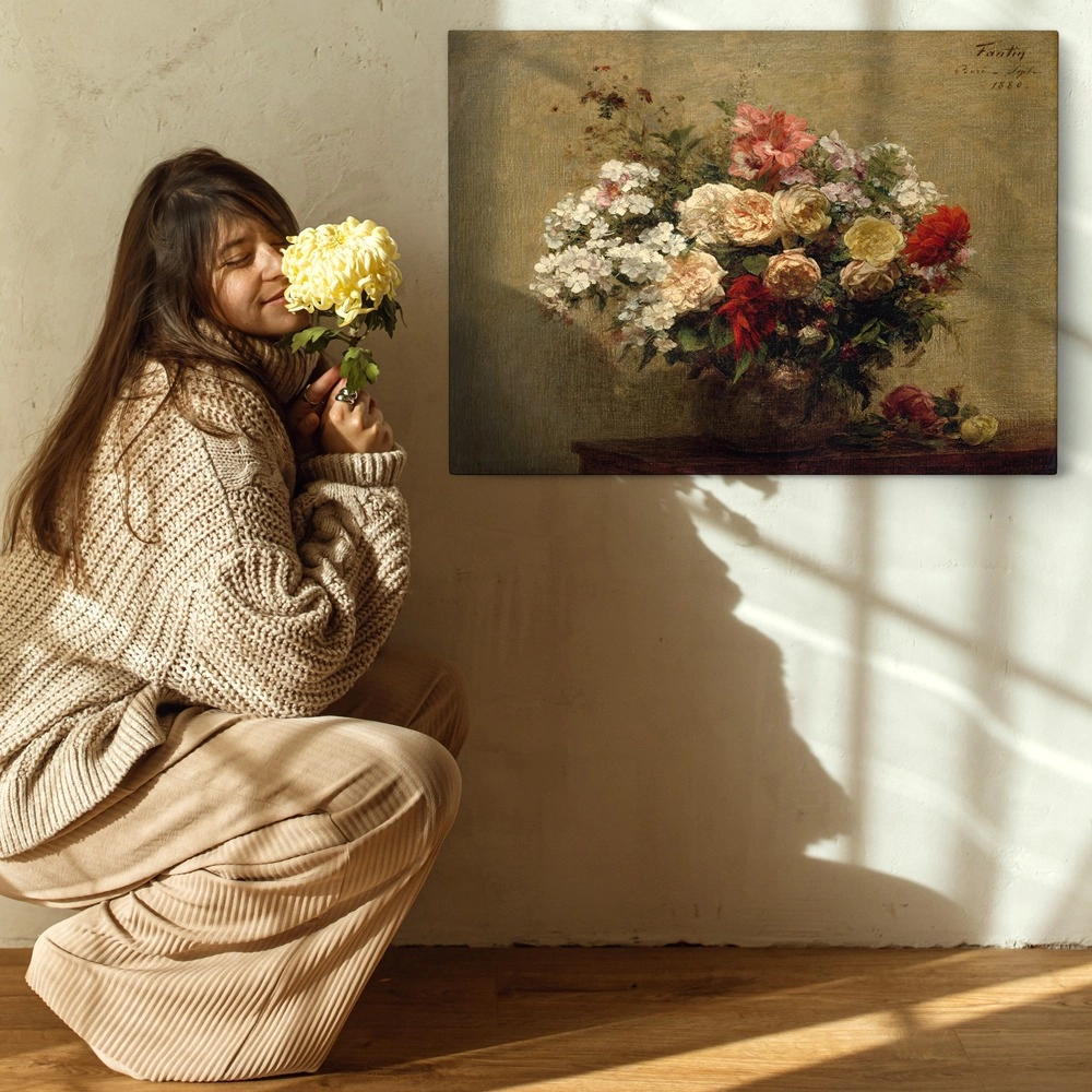 Πινακας σε καμβά FANTIN LATOUR - SUMMER FLOWERS