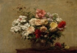 Πινακας σε καμβά FANTIN LATOUR - SUMMER FLOWERS
