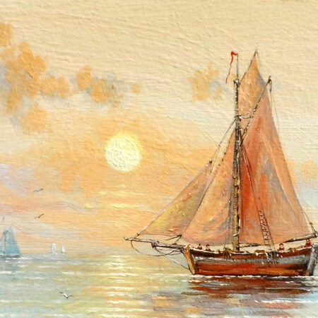 Πινακας σε καμβά FISHERMAN'S BOAT - Βαρκες και Καραβια Sticky 10