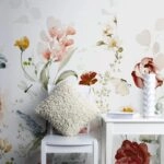Αυτοκόλλητη Ταπετσαρία τοίχου GARDEN FLOWERS