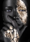 Πινακας σε καμβά GOLD FACE