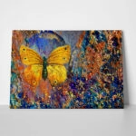 Πινακας σε καμβά GOLDEN BUTTERFLY
