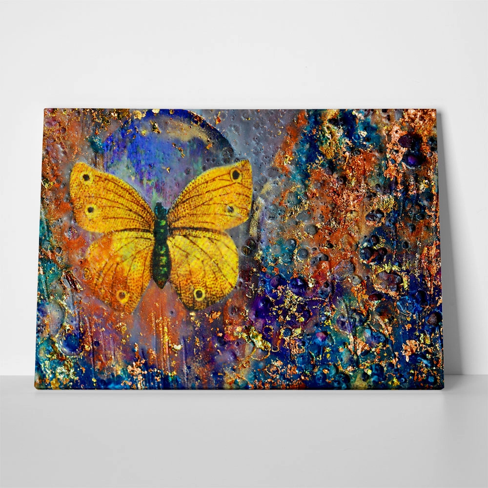Πινακας σε καμβά GOLDEN BUTTERFLY