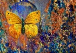 Πινακας σε καμβά GOLDEN BUTTERFLY