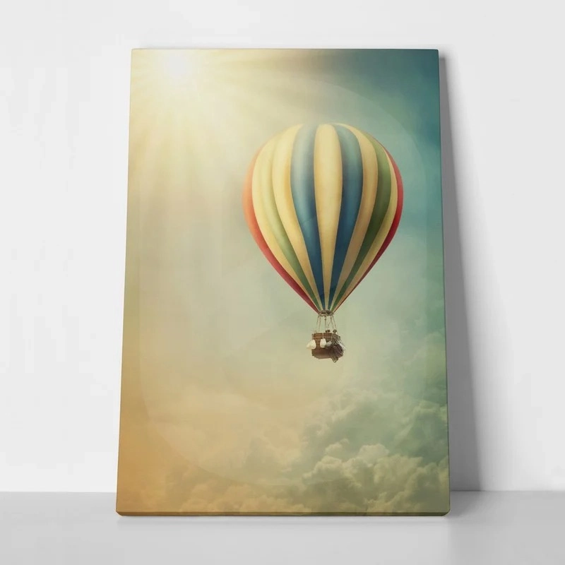 Πινακας σε καμβά HOT AIR BALLOON IN THE SKY