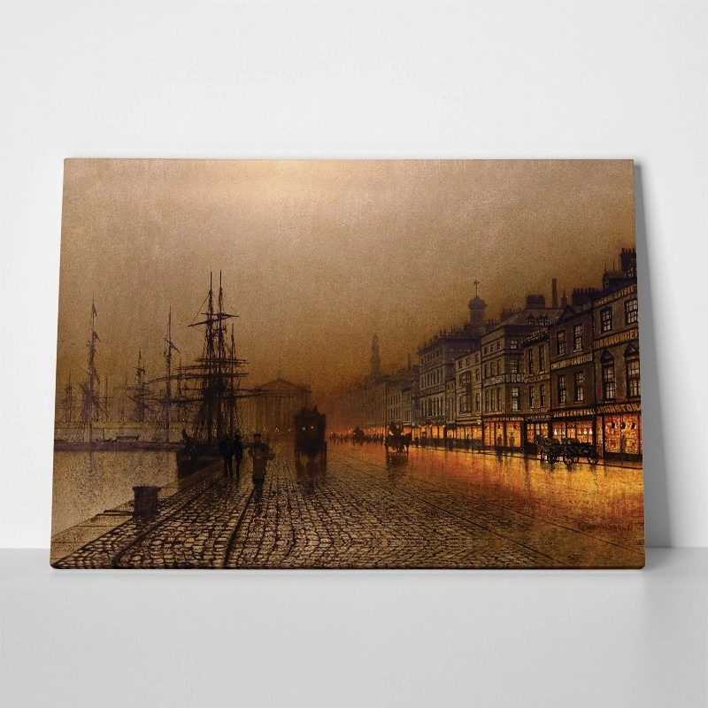 Πινακας σε καμβά JOHN ATKINSON - GREENOCK DOCK