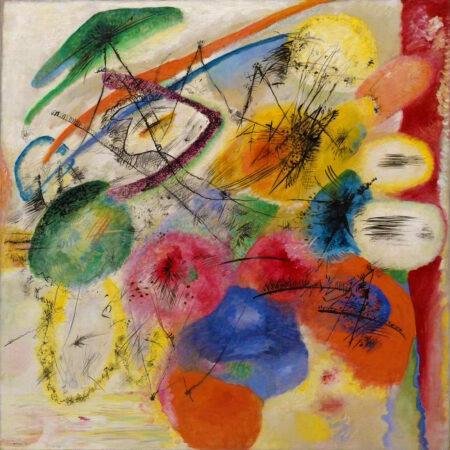 Πίνακας σε καμβά KANDINSKY - BLACK STROKES I - Wassily Kandinsky Sticky 6