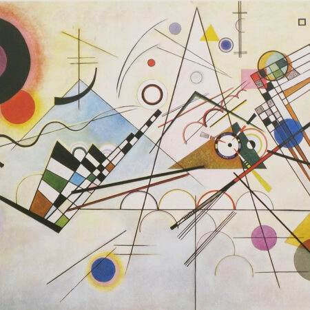 Πινακας σε καμβά KANDINSKY - COMPOSITION No8 - Wassily Kandinsky Sticky 9