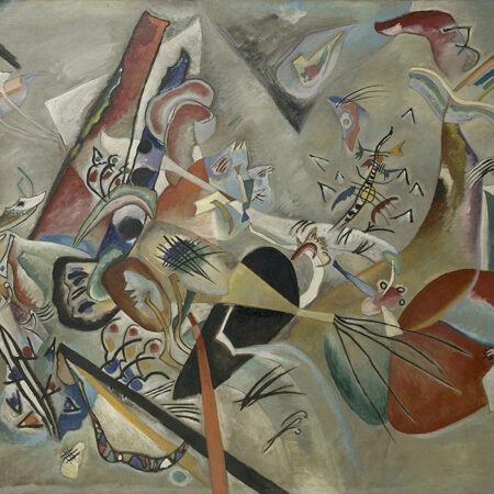 Πίνακας σε καμβά KANDINSKY - IN GREY - Wassily Kandinsky Sticky 6