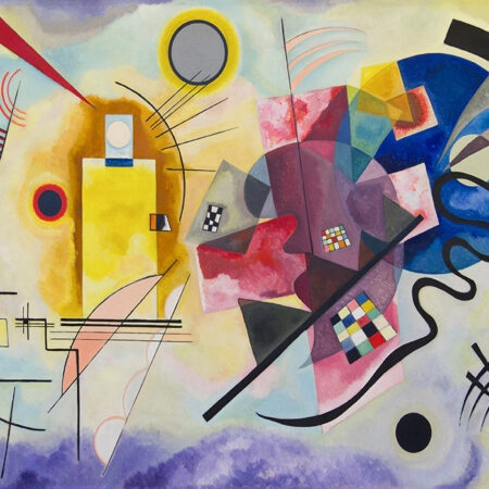 Πινακας σε καμβά KANDINSKY - JAUNE ROUGE BLEU - Wassily Kandinsky Sticky 6