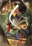Πινακας σε καμβά KANDINSKY - WHITE STROKE